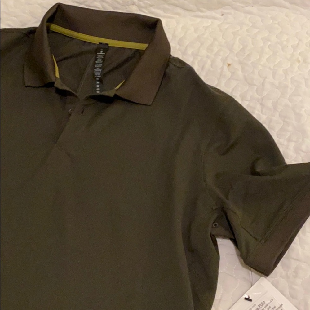 Lululemon Polo, olive green sz L WITH TAGS!
